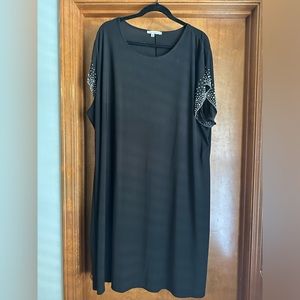 Tash and Sophie Beaded Cap Sleeve Jersey Dress